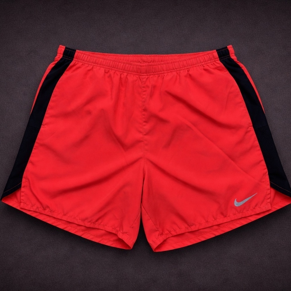 Nike Dri-Fit Running Shorts Men’s Large Red Athletic Gym Lightweight